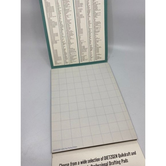 Vintage Dietzgen Quikdraft Vellum Drafting Pad Graph Paper - Picture 5 of 10